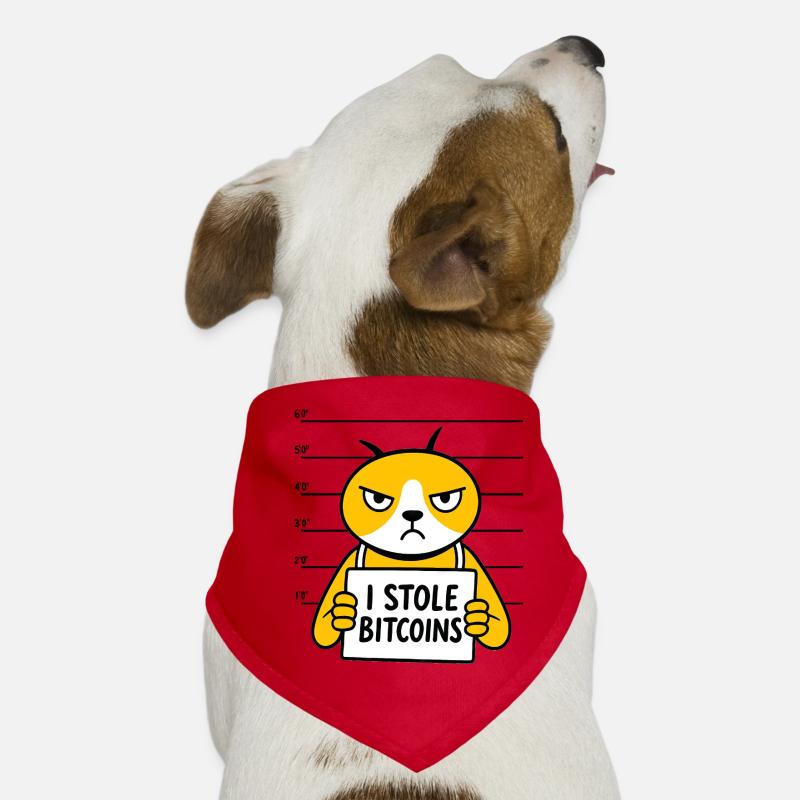 Bitcoin Katze Digitales Geld Lustig Spruch Hunde-Bandana