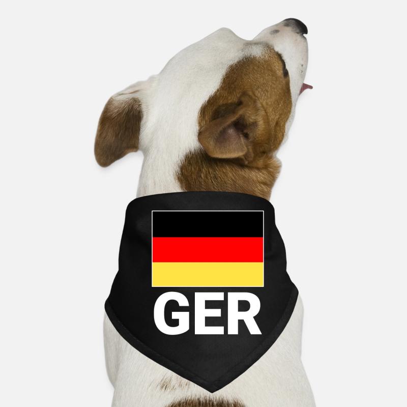 Germany flag with CEFR abbreviation Dog Bandana