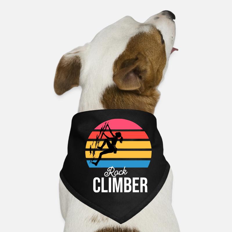 Classic Rock Climber Vintage Logo Gift for her Dog Bandana