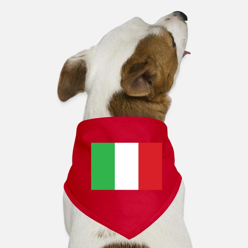 Italy Flag Vertical Design Dog Bandana