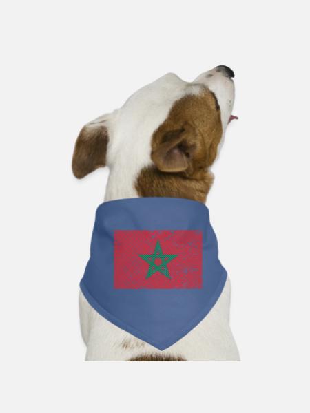 Marokko - Hunde-Bandana - Rot - Vorne