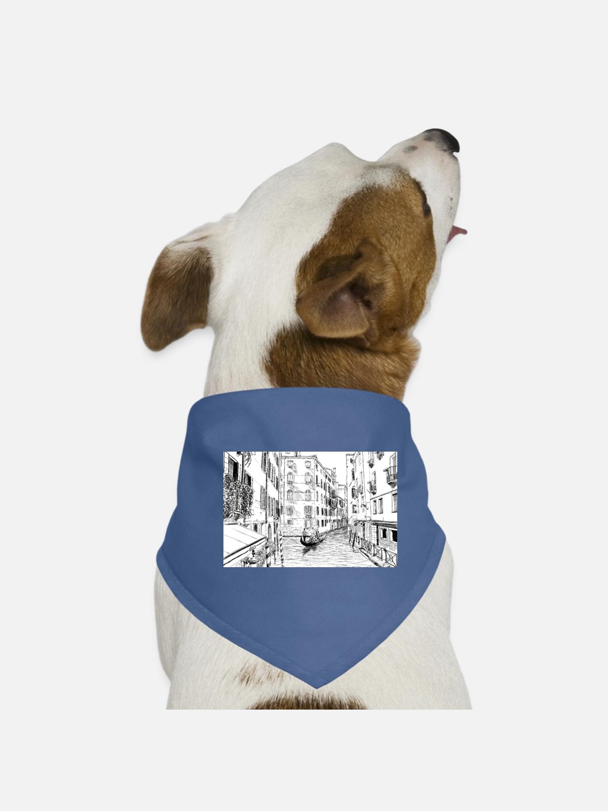 Venedig - Hunde-Bandana - Rot - Vorne