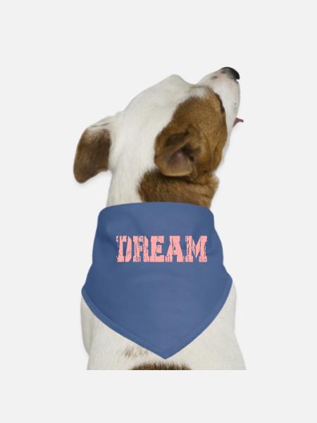 Dream - Dog Bandana - red - Front