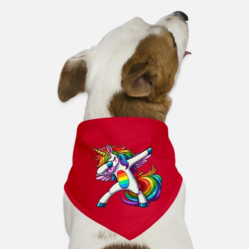 Dabbing Unicorn Dog Bandana