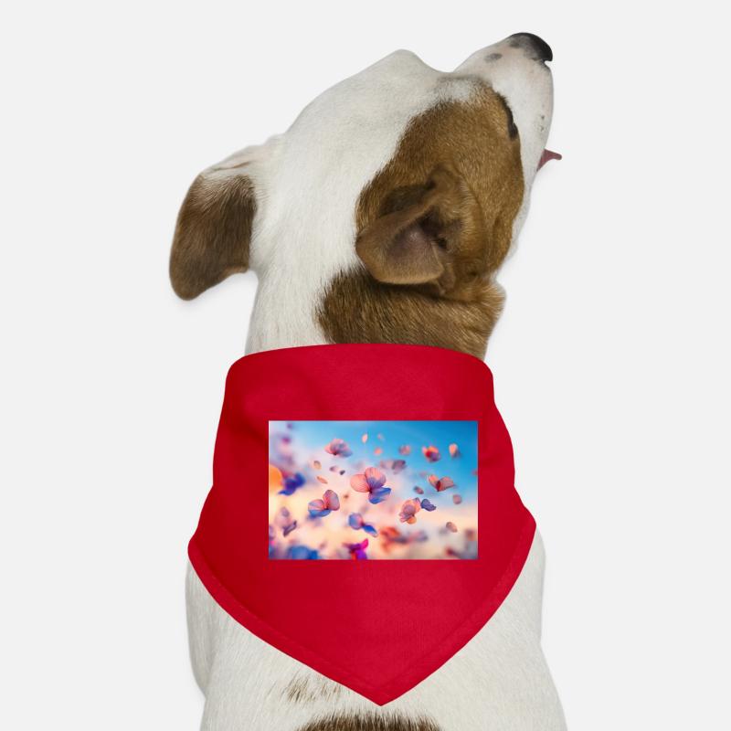 Flowing blossoms in pastel Dog Bandana
