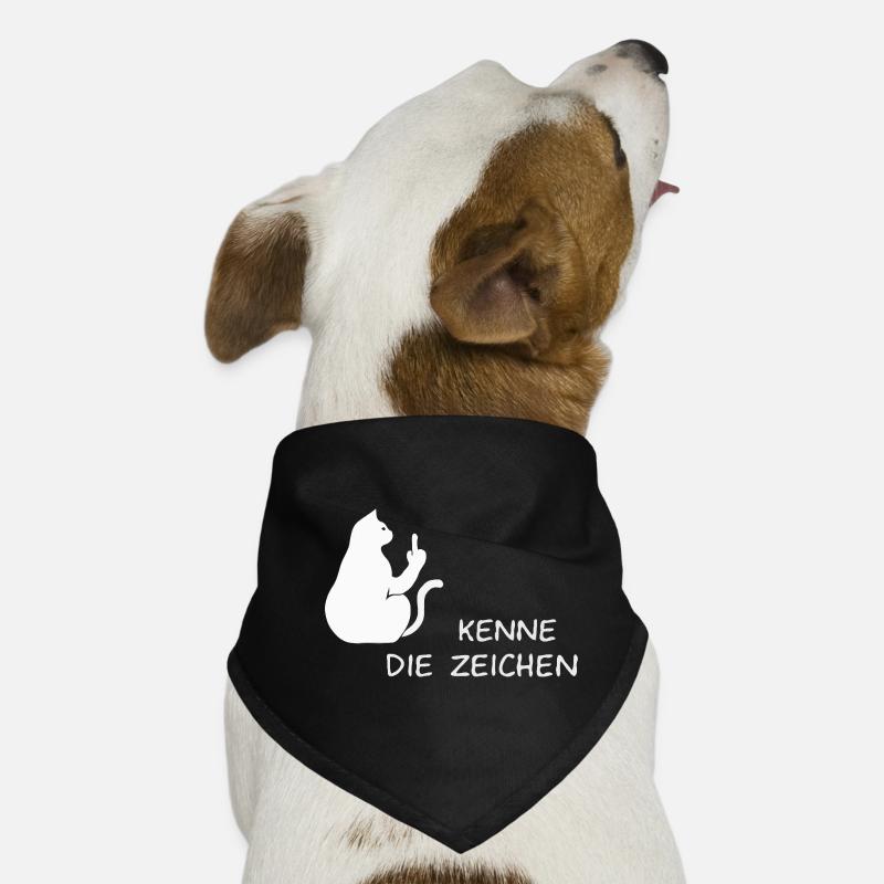 Chat chats chaton chat doigt d’honneur Bandana pour chien