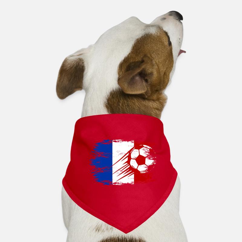 Football drapeau français utilisé Bandana pour chien