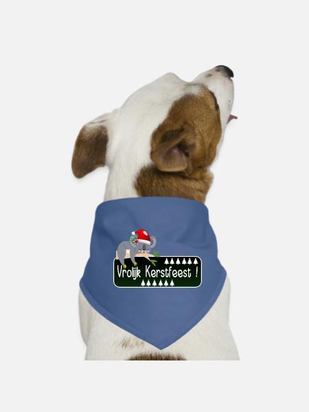 Christmas Tree Merry Christmas - Dog Bandana - red - Front