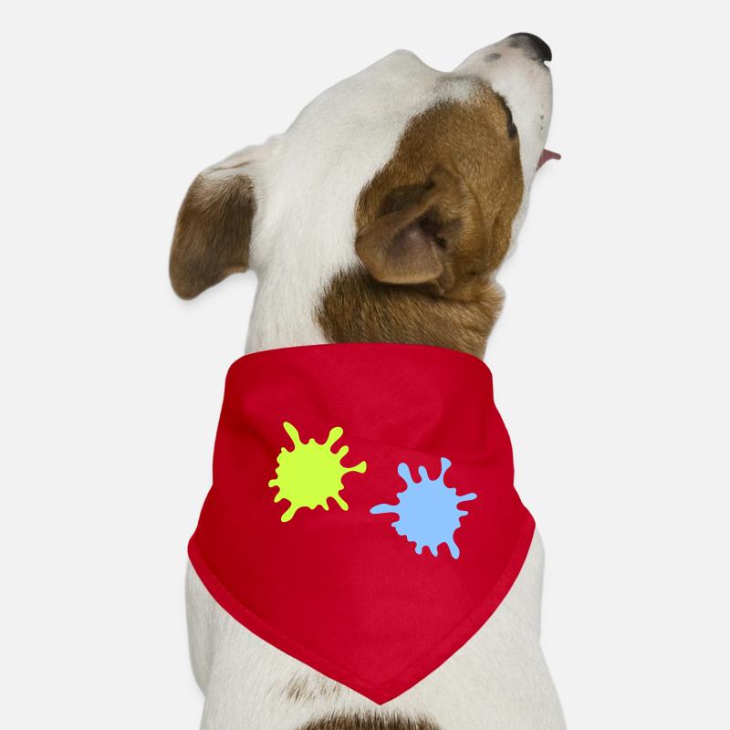 Neon Spritzer Splatter Hunde-Bandana