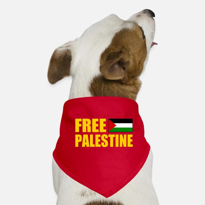 Free palestine Bandana pour chien