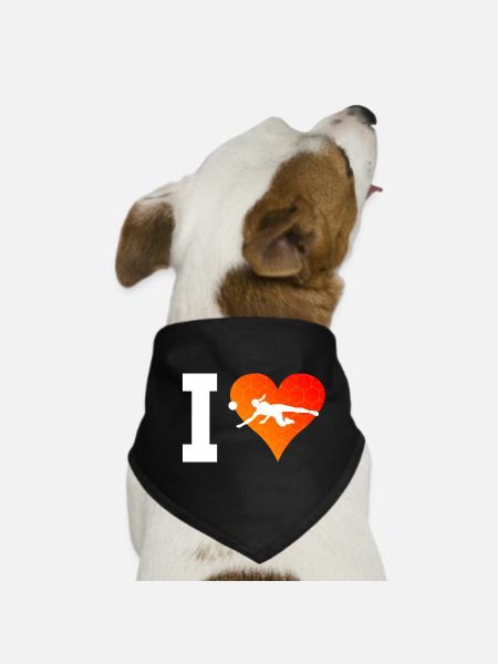Women's Volley Volleyball Volleyball - Dog Bandana - black - Front