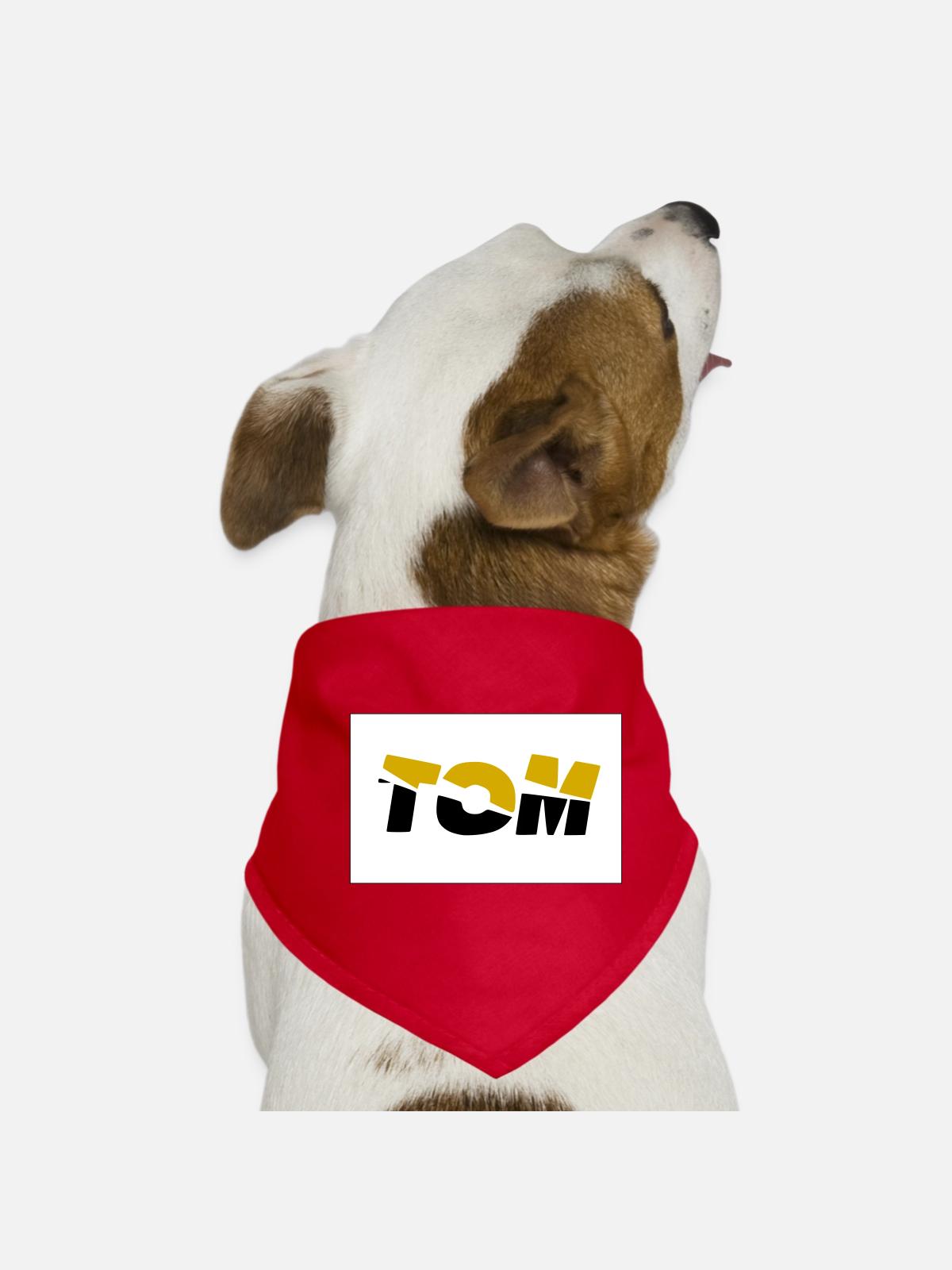 Tom - Dog Bandana - red - Front