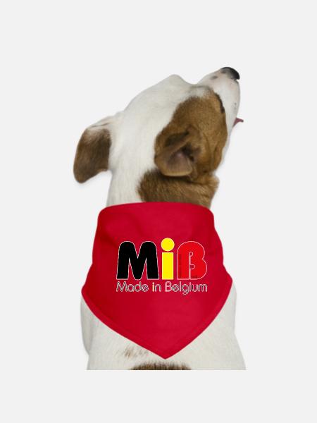MiB Made in Belgium — 2018 version - Dog Bandana - red - Front