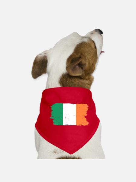 Drapeau néerlandais coups de pinceau - Bandana pour chien - rouge