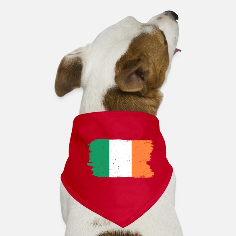 Drapeau néerlandais coups de pinceau - Bandana pour chien - rouge
