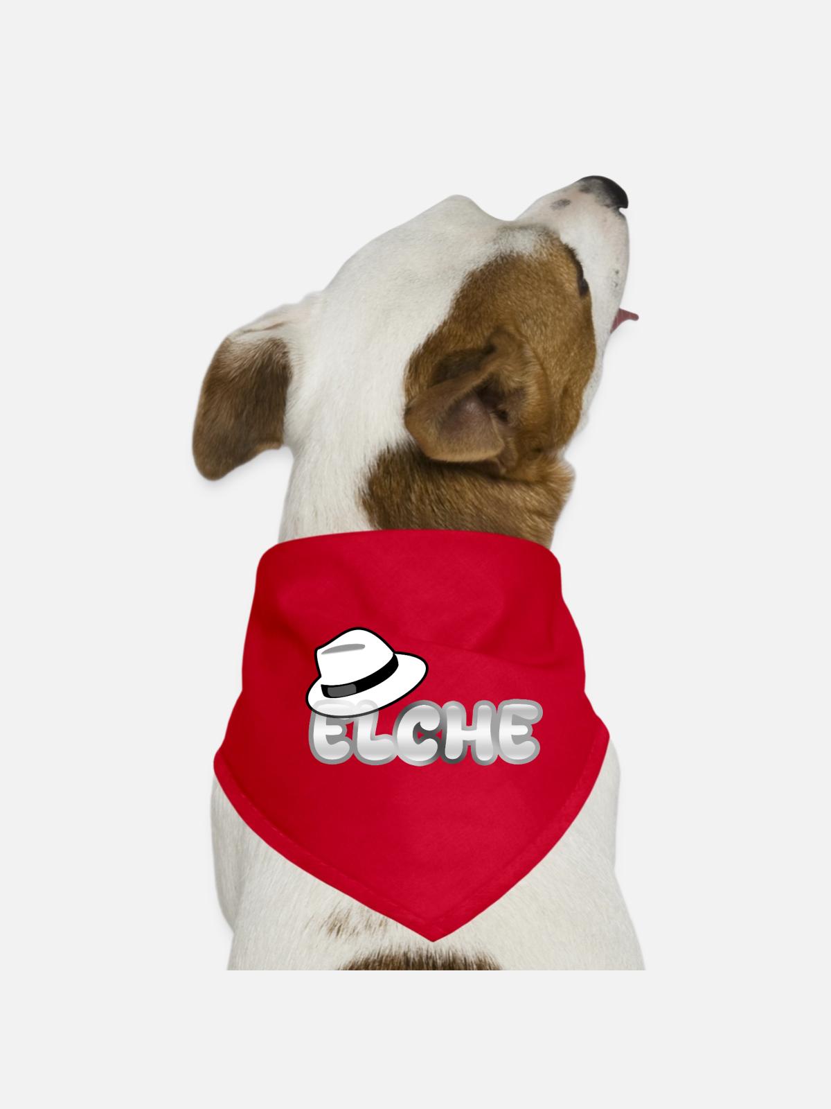 Elche - Hunde-Bandana - Rot - Vorne