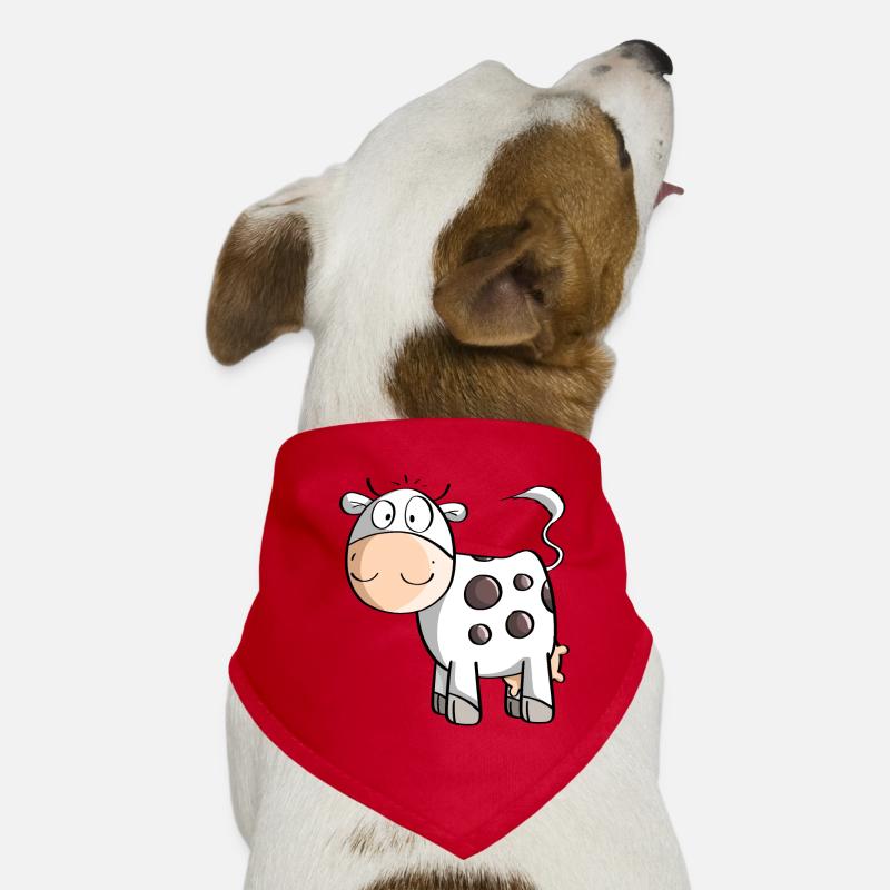 Funny Dotted Cow - Cows - Comic - Kids Dog Bandana