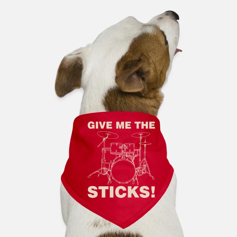 Drumsticks Dog Bandana