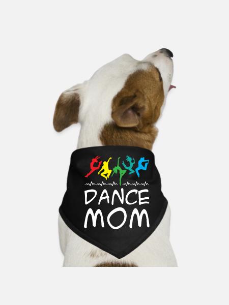 Dance Mom - Hunde-Bandana - Schwarz - Vorne