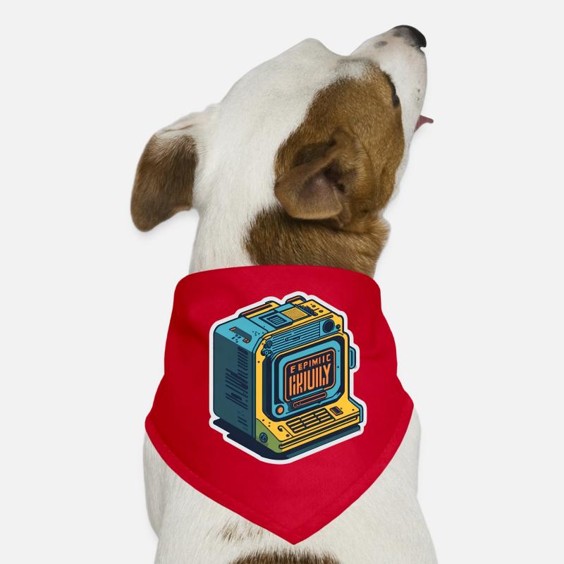 Ordinateur rétro Bandana pour chien
