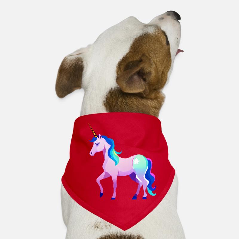 Einhorn Fabeltier Unicorn Mädchen Einhörner Hunde-Bandana