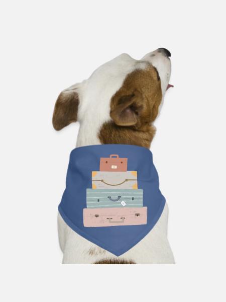 Globetrotter's suitcase - Dog Bandana - red - Front