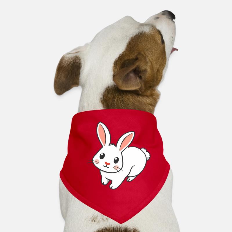 Cute and mischievous bunny for clothes Dog Bandana
