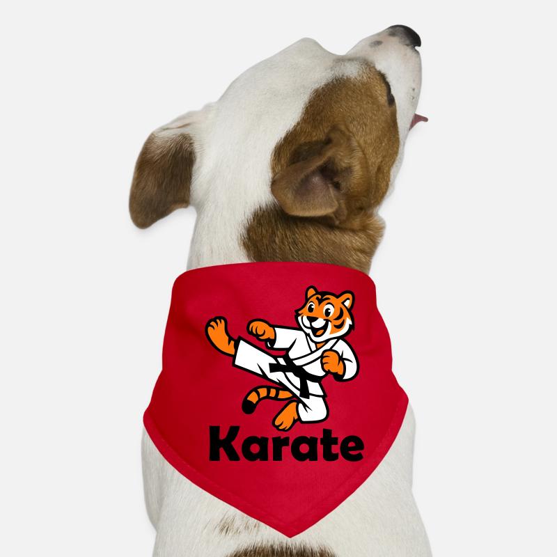 Karaté Tigre Bandana pour chien