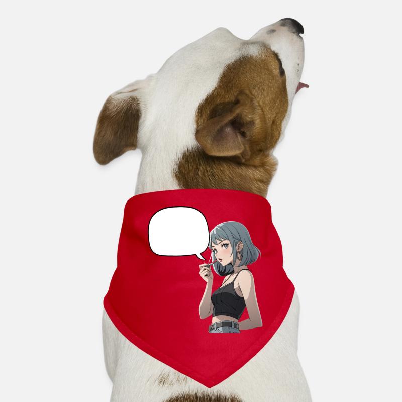 Speech Bubbles Noir Heroine CropTop Dog Bandana