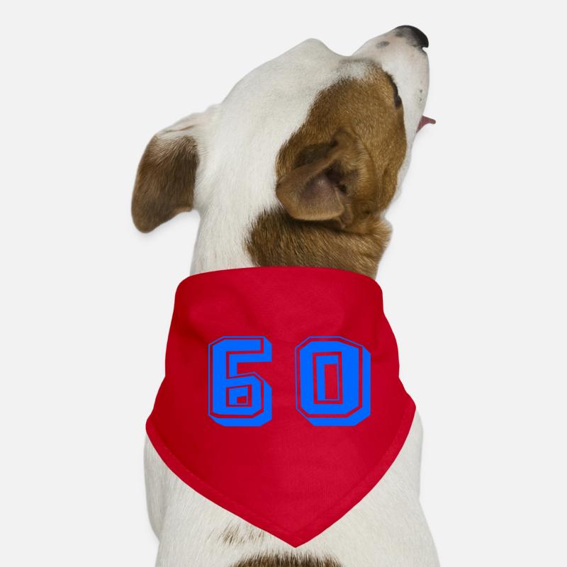 60. 60 ANS. 60e ANNIVERSAIRE. ANNIVERSAIRE 60 ANS. Bandana pour chien