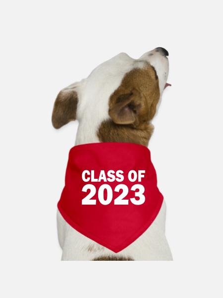 Class of 2023 - Dog Bandana - red - Front
