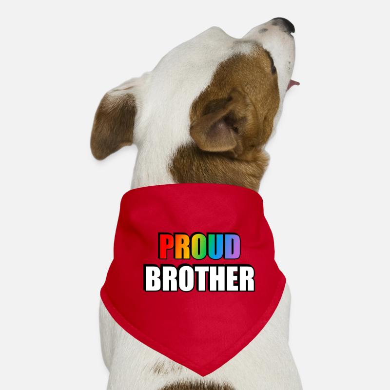 Fier frère LGBT Pride Rainbow Bandana pour chien