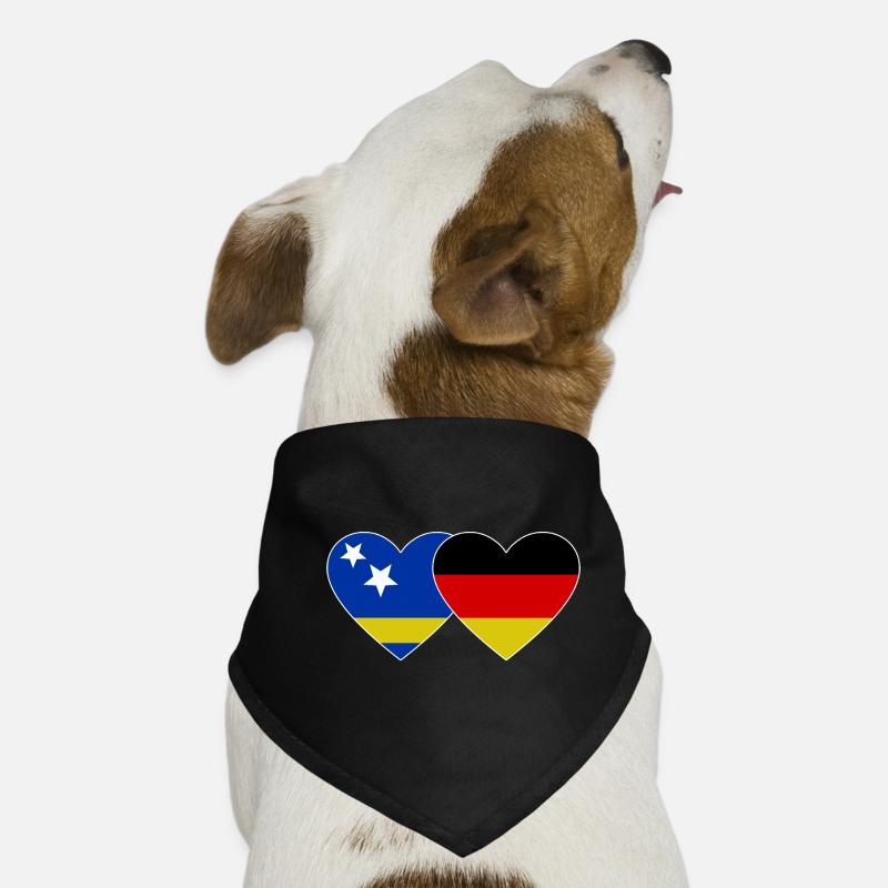 Drapeau de Curaçao Allemagne Bandana pour chien