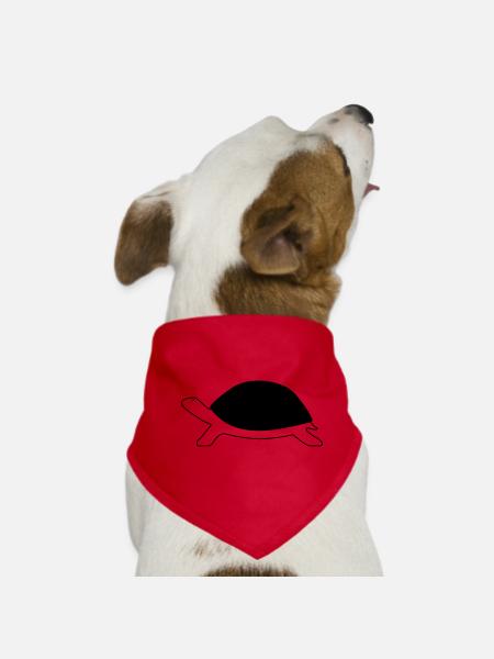Turtle - Dog Bandana - red