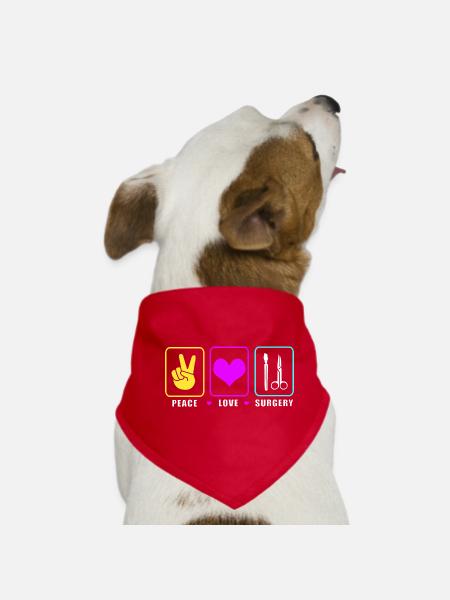 Surgeon Surgery CTA - Dog Bandana - red - Front