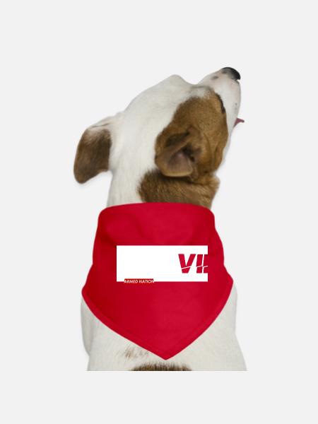 VII - ARMÉED NATION WITE BOX 2021 - Bandana pour chien - rouge - Devant
