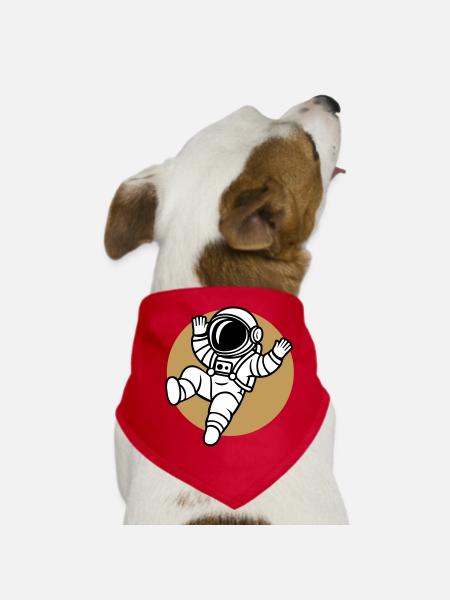 Saltonaut - Hunde-Bandana - Rot - Vorne