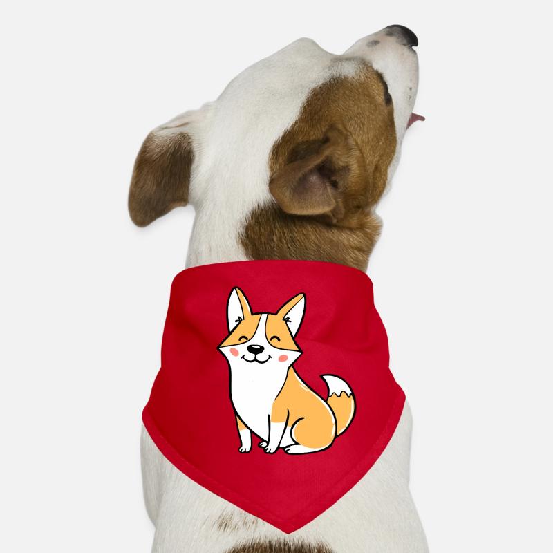 Fröhlicher Corgi (Comic) Dog Bandana