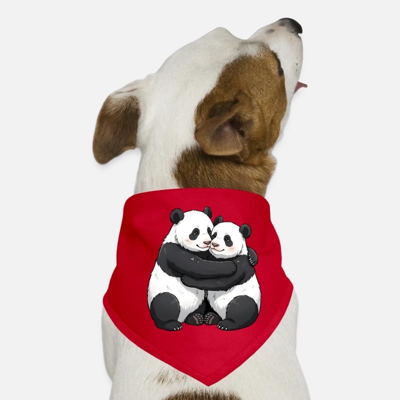 Panda-Umarmung Hunde-Bandana