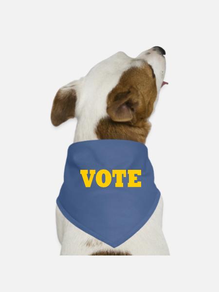Vote - Dog Bandana - red - Front