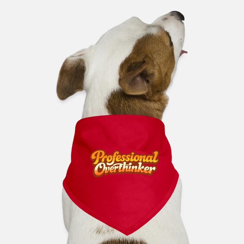 PROFESSIONAL OVERTHINKER VINTAGE Hunde-Bandana