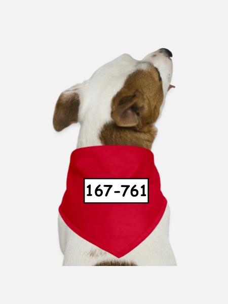 Beagle boys Bandit - Dog Bandana - red - Front