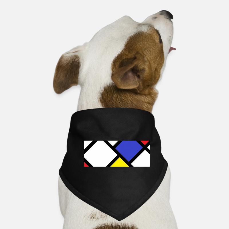 Contre-composition selon « De Stijl » Bandana pour chien