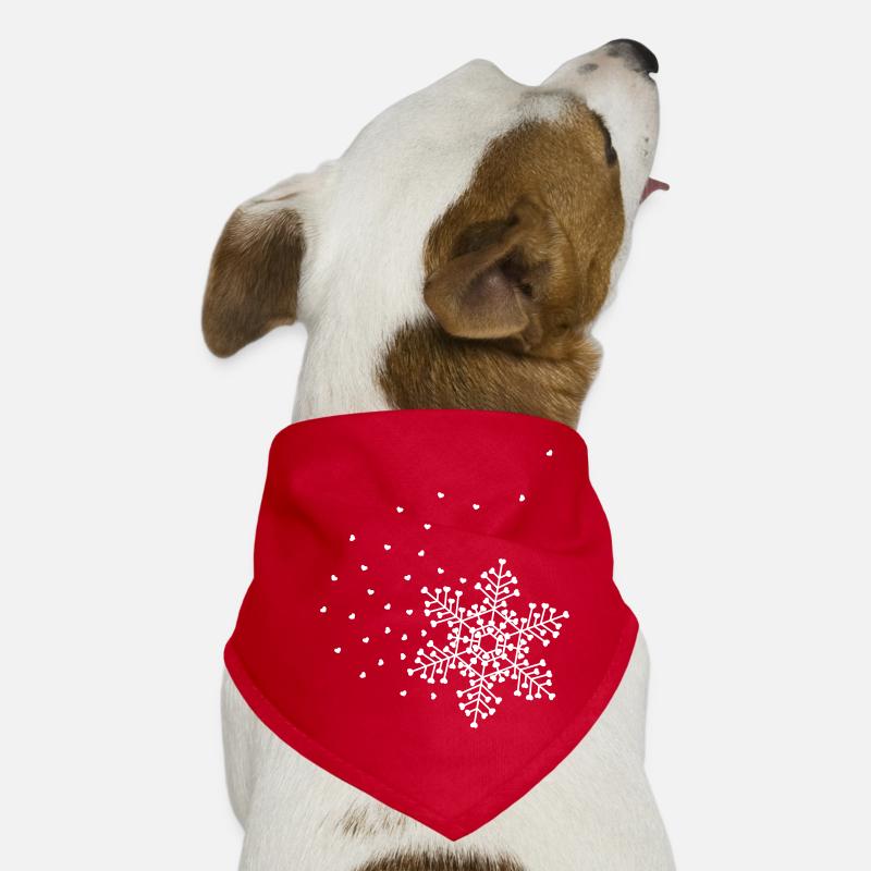Herzige Schneeflocke Hunde-Bandana