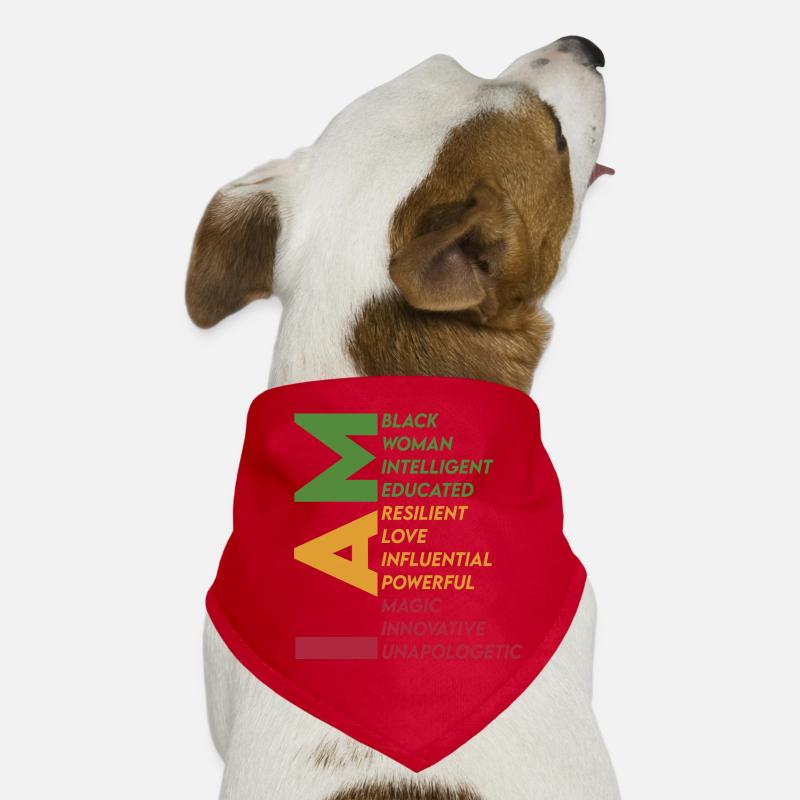 Ich bin eine farbige Frau, intelligent, gebildet Hunde-Bandana