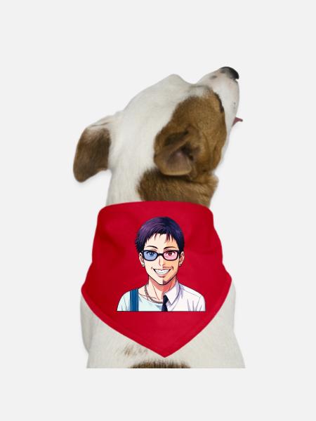 JUNGE TRAF MÄDCHEN – nette Leute - Hunde-Bandana - Rot - Vorne