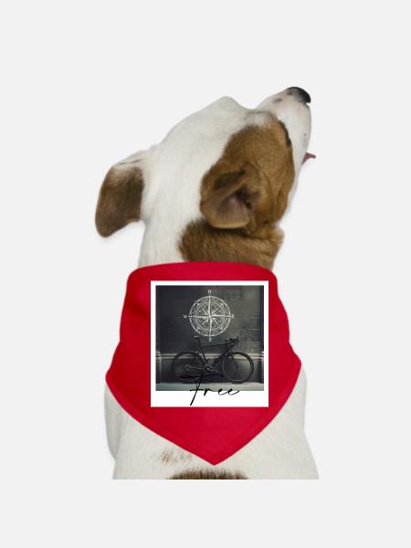 Vélo - Bandana pour chien - rouge - Devant