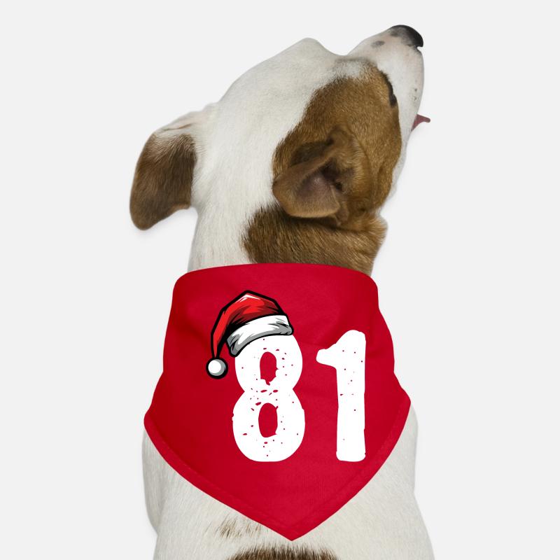 81 Numéro Noël Bandana pour chien