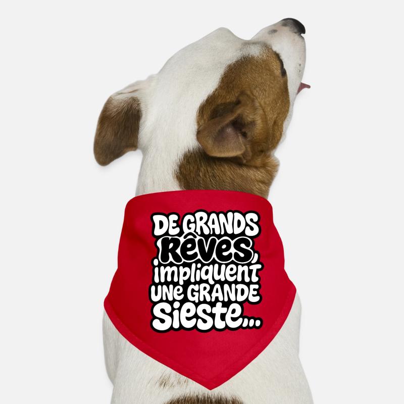 Große Träume beinhalten ein großes Nickerchen Hunde-Bandana
