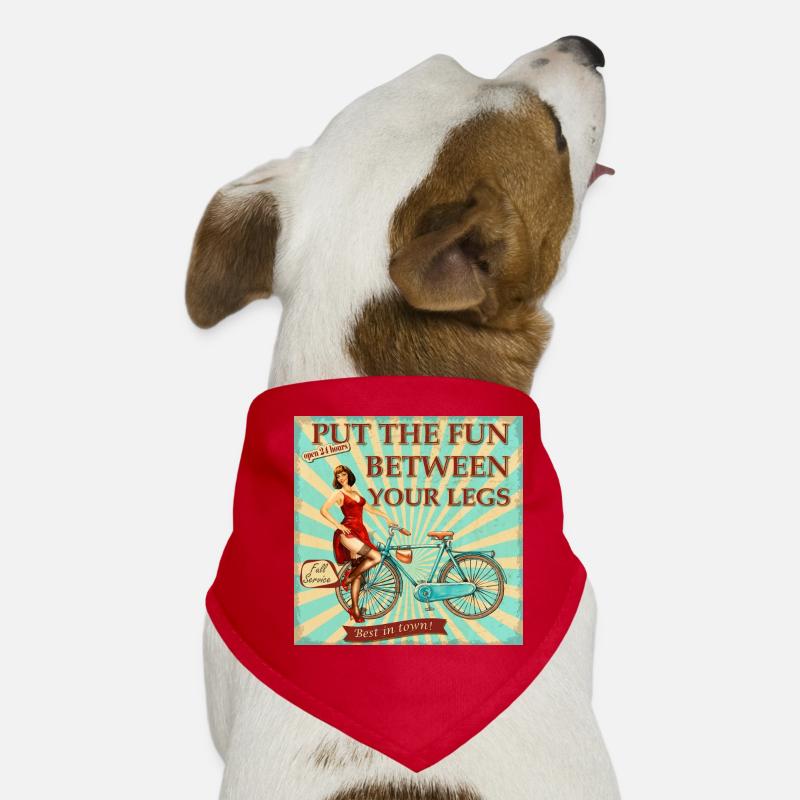 Fahrrad - Put the fun between your legs Hunde-Bandana